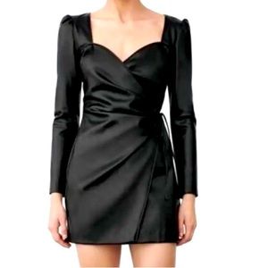 Zara Faux Leather Mini Dress